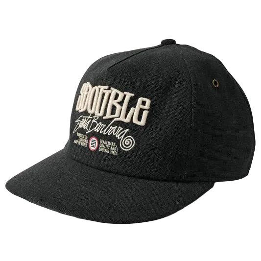 SDOUBLE Trademark Ranger Strapback Cap - Black