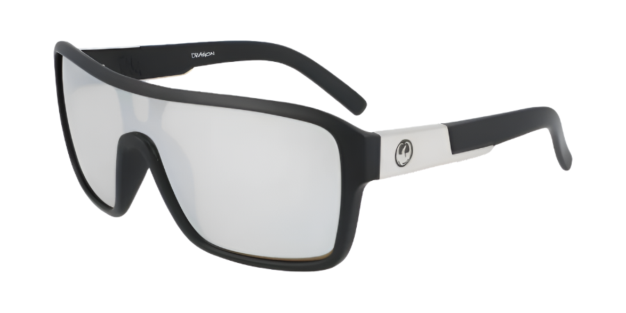 DRAGON The Jam Remix Sunglasses - Matte Black/LL Silver Ion - VENUE.