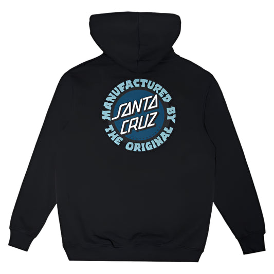 SANTA CRUZ Speed MFG Dot Puffy Mens Hoodie - Off Black