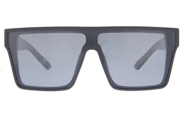 SIN Loose Cannon Polarised Sunglasses - Matt Black/Under The Bed Print/Smoke - VENUE.