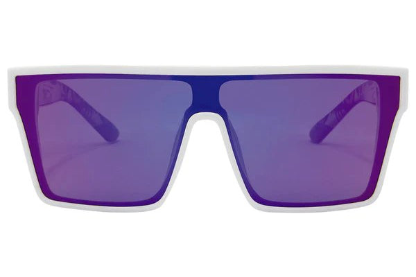 SIN Loose Cannon Classic Polarised Sunglasses - White/Purple - VENUE.