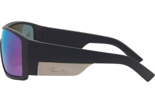 SIN BLAZE Classic Polarised Sunglasses - Black/Blue - VENUE.