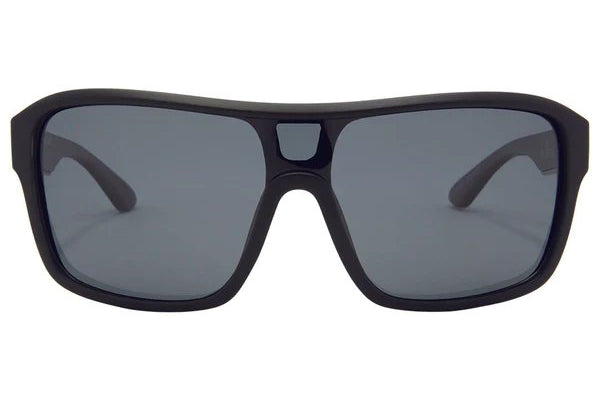 SIN Jackpot Polarised Sunglasses - Black/Smoke - VENUE.