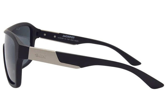 SIN Jackpot Polarised Sunglasses - Black/Smoke - VENUE.