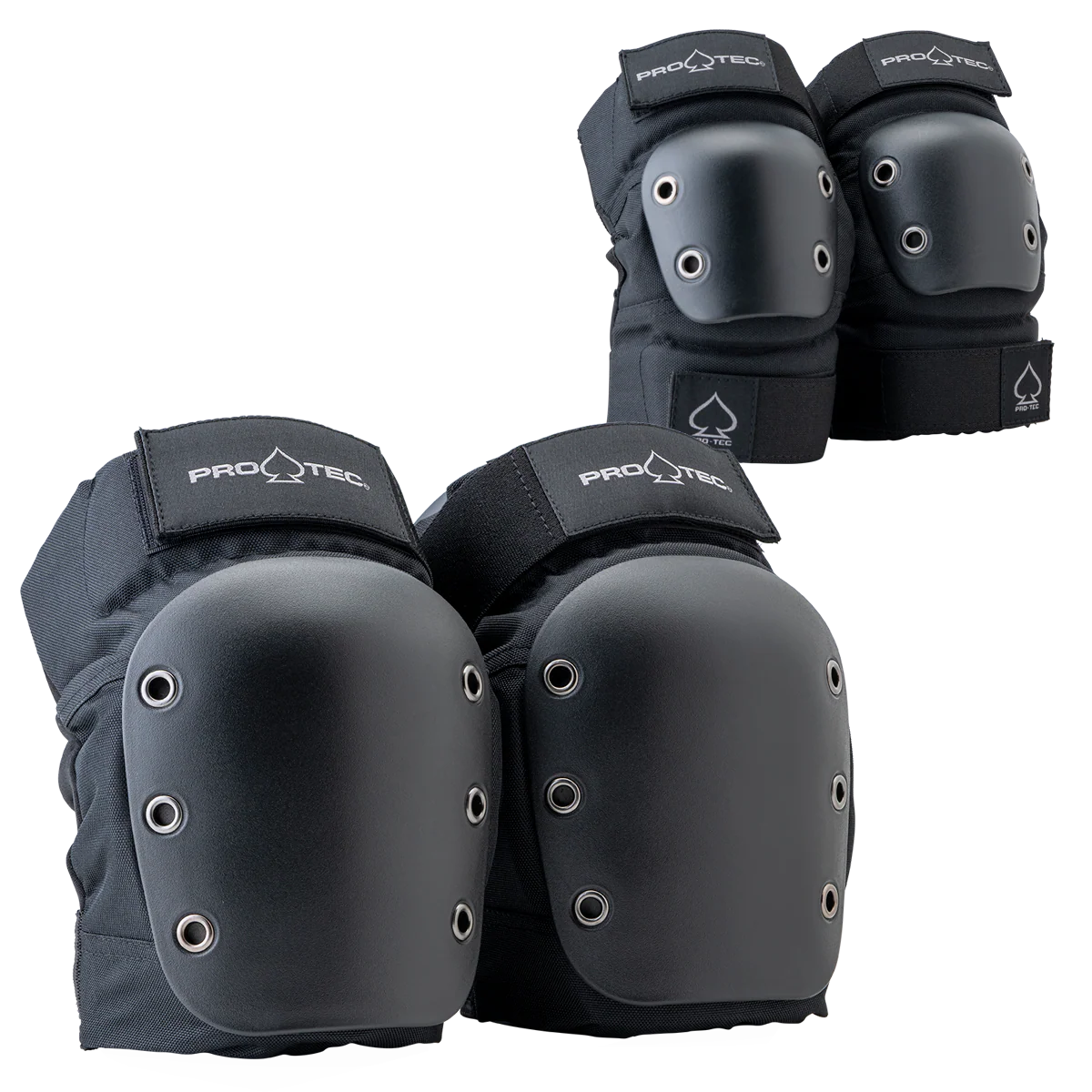 PRO-TEC Street Elbow & Knee Safety Pad Set - Black
