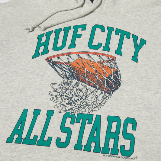 HUF Swish Mens Hoodie - Heather Grey