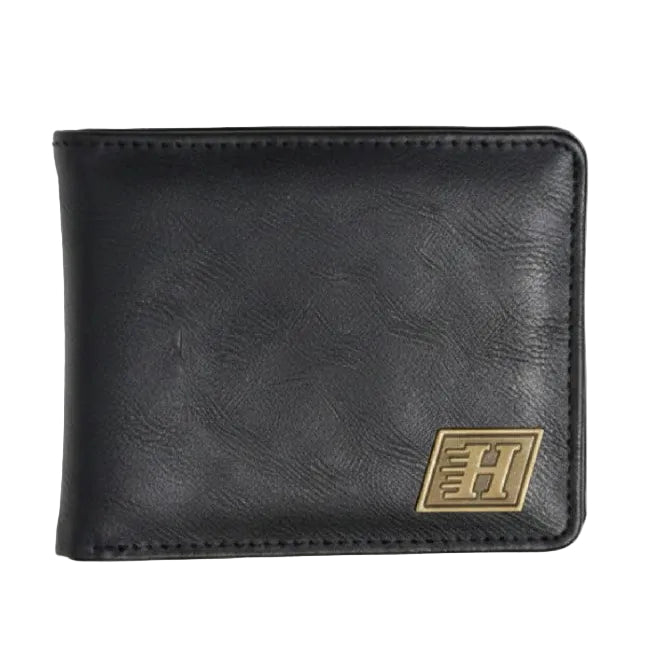 THE MAD HUEYS Parallel Hueys Tri Fold Pu Wallet - Black