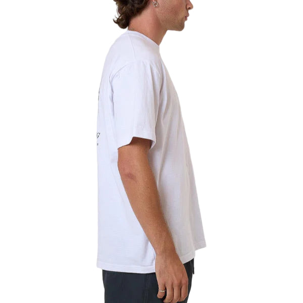 THRILLS OG Strength Merch Fit Oversize Fit Mens Tee - White