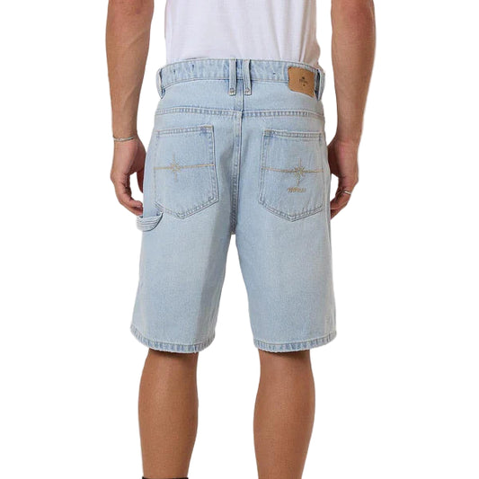 THRILLS Infinite Dopamine Slacker Mens Denim Short - Light Ash Blue