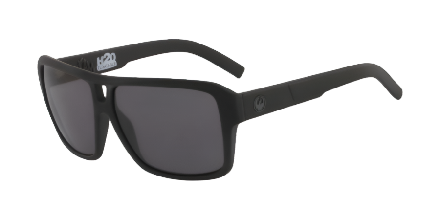 DRAGON The Jam H20 Polarised Sunglasses - Matte Black/LL Smoke - VENUE.