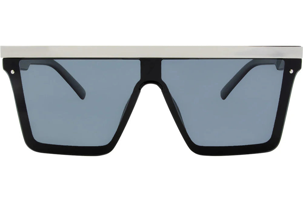 SIN The Bar Polarised Sunglasses - Black/Shiny Silver