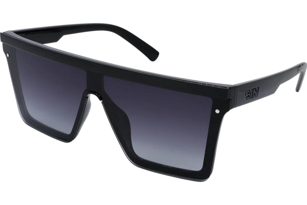SIN The Bar Polarised Sunglasses - Black/Smoke