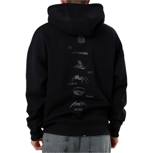 THRILLS Do Not Limit Your Mind Slouch Mens Hoodie - Black
