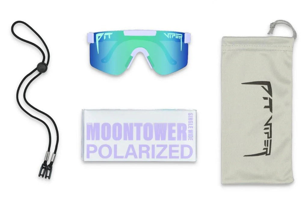 PIT VIPER The Moontower Original Sunglasses - Polarized Blue/Green