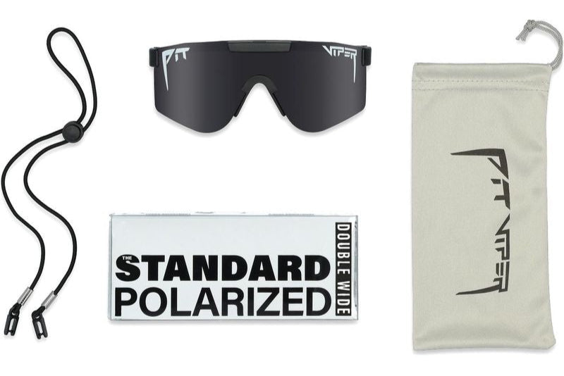 PIT VIPER The Standard Double Wide Sunglasses - Polarized Smoke