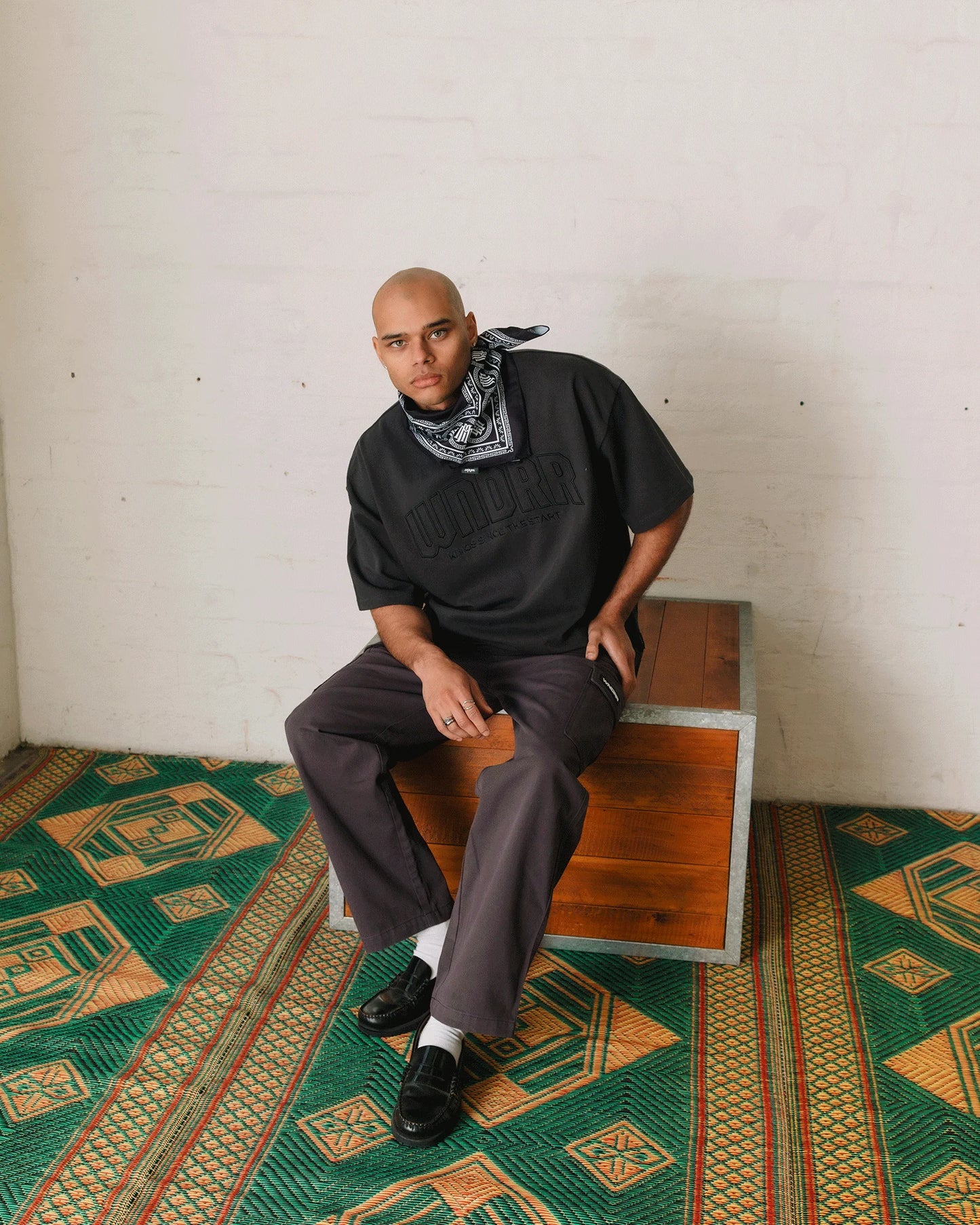 WNDRR Feud Heavy Weight Mens Tee - Faded Black