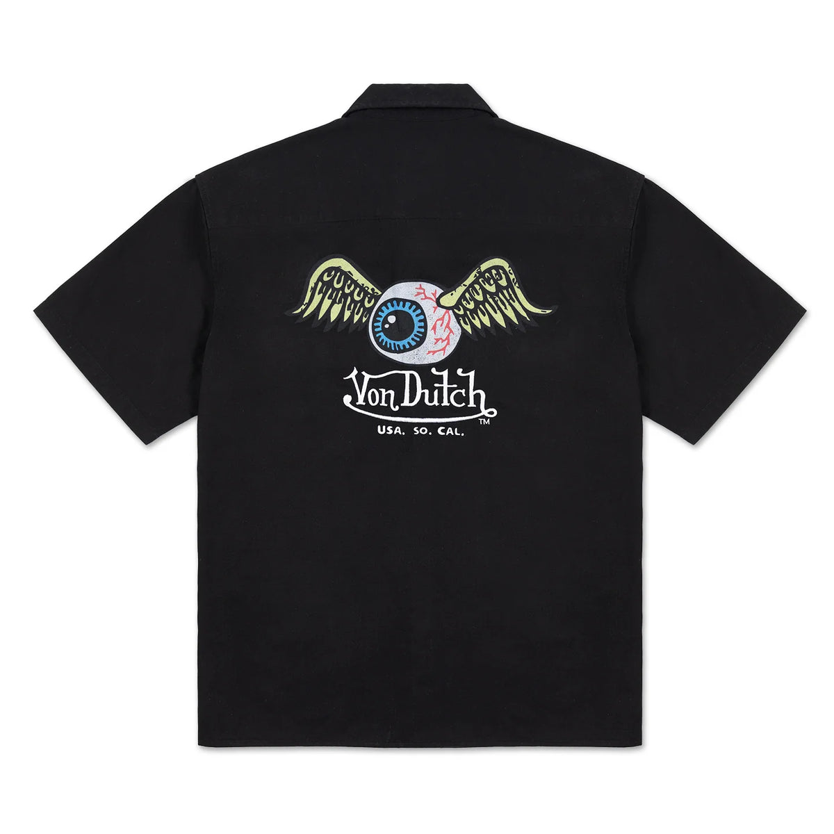 VON DUTCH Flying Eye Shirt - Black