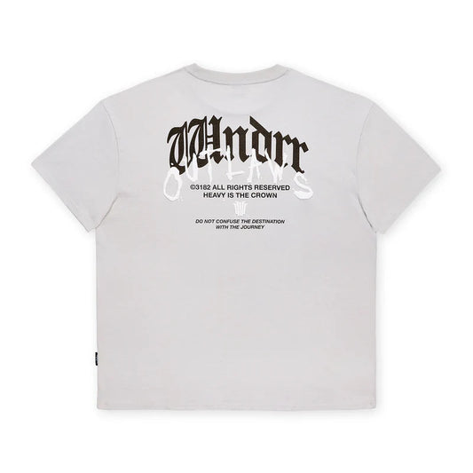 WNDRR Renegade Box Fit Mens Tee - Oyster