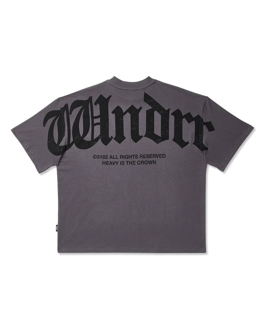 WNDRR Revival Heavy Weight Mens Tee - Charcoal