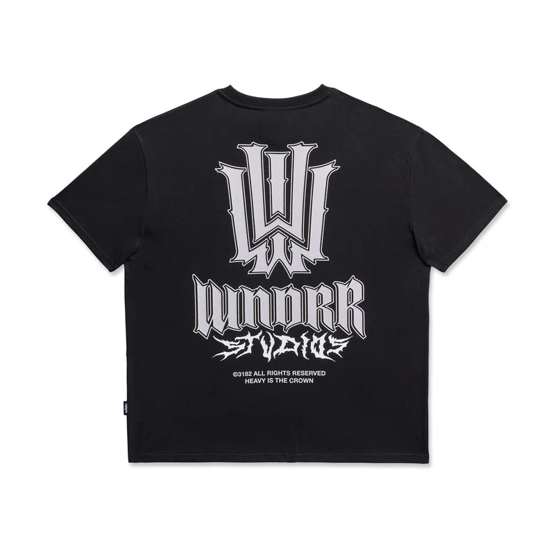 WNDRR Bleach Box Fit Mens Tee - Black