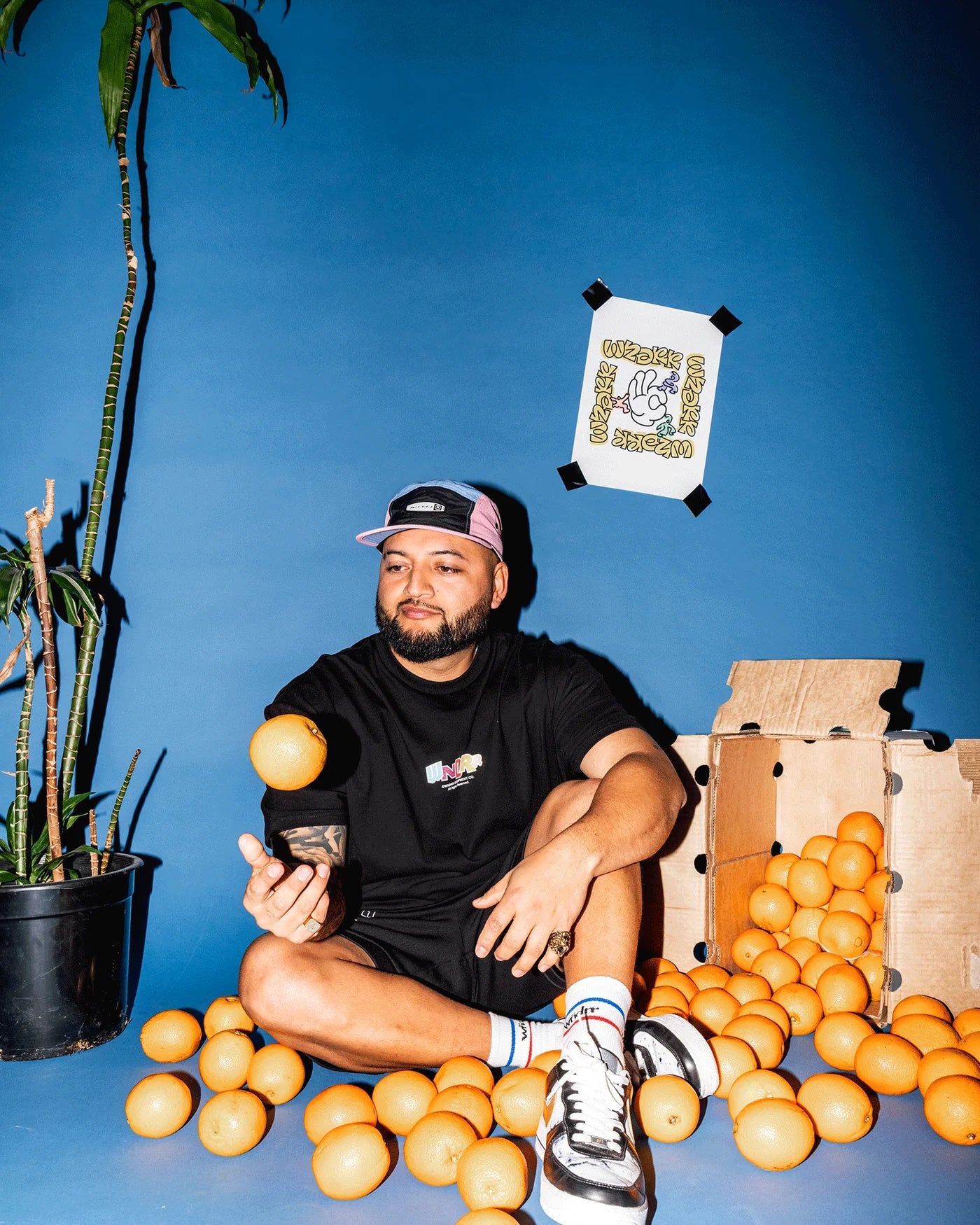 WNDRR Sherri Box Fit Mens Tee - Black