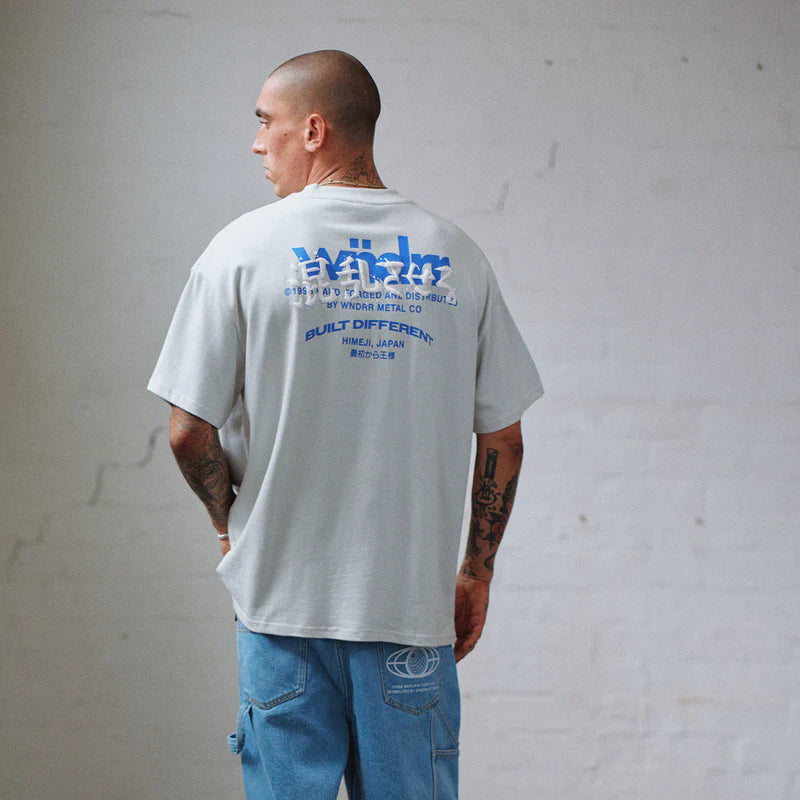 WNDRR Forged Heavy Weight Mens Tee - Oyster