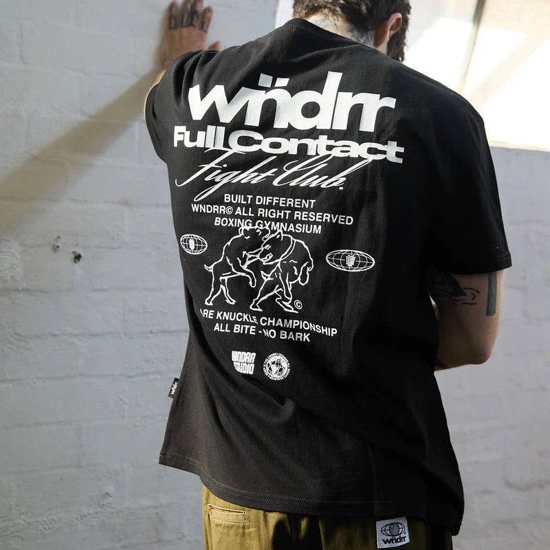 WNDRR Full Contact Box Fit Mens Tee - Black