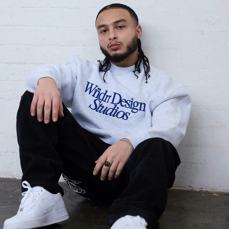 WNDRR Atelier Mens Crew - White Marle