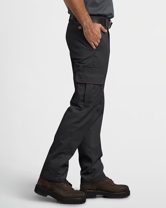 DICKIES 594 Slim Straight Cargo Pants - Black - VENUE.