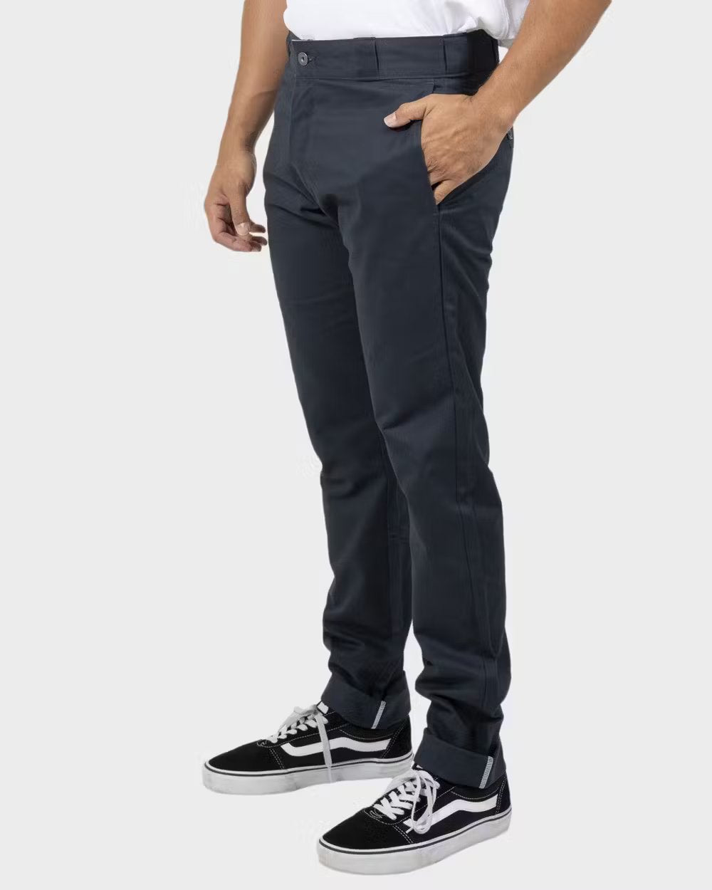DICKIES 811 Skinny Straight Fit Double Knee Pants - Dark Navy - VENUE.