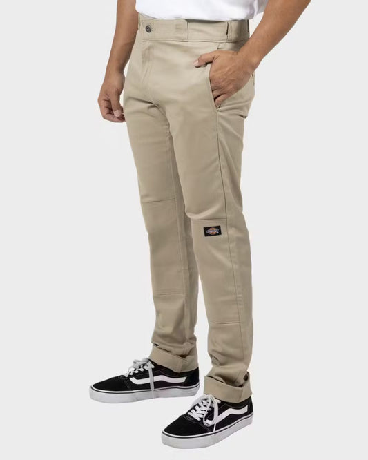 DICKIES 811 Skinny Straight Fit Double Knee Pants - Desert Sand - VENUE.
