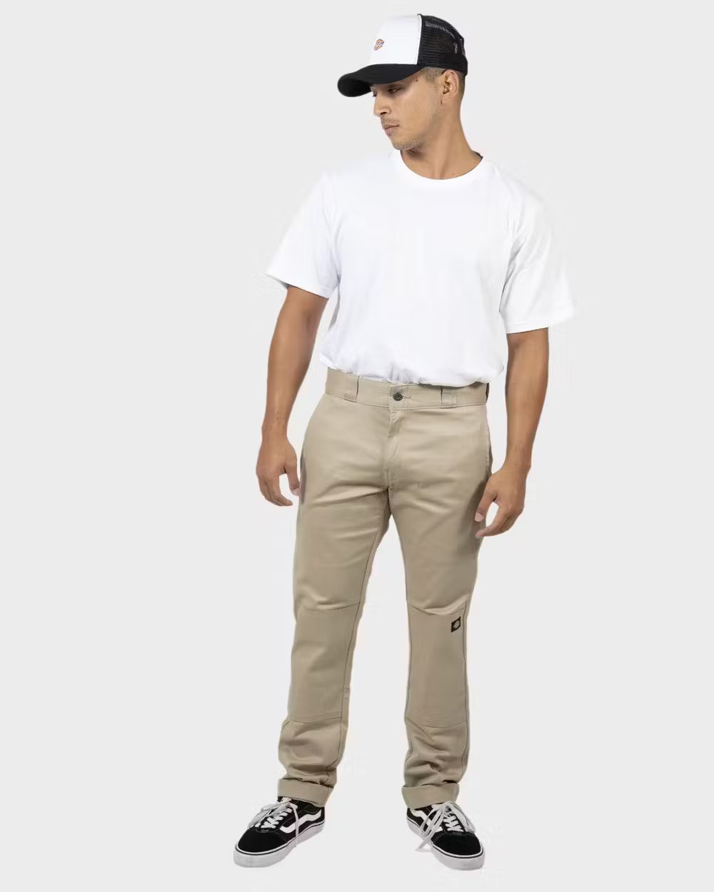 DICKIES 811 Skinny Straight Fit Double Knee Pants - Desert Sand - VENUE.