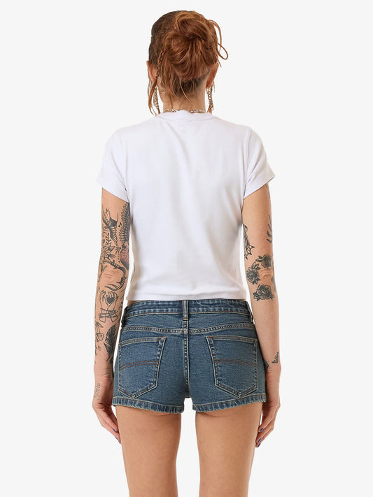 WORSHIP Cherio Womens Teeny Tee - White