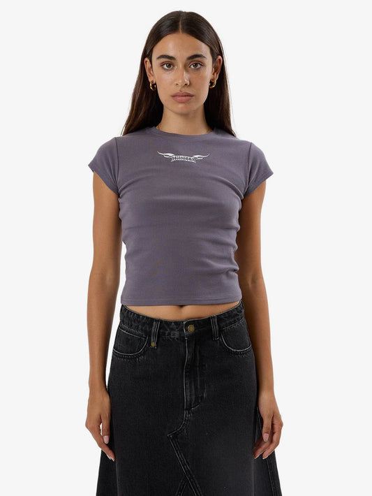 THRILLS In Bloom Womens Mini Tee - Merch Black