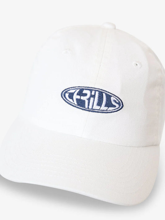 THRILLS Shadow 6 Panel Strapback Cap - Vapour White