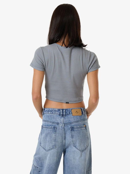 THRILLS Workwear Womens Baby Tee - Flint Blue