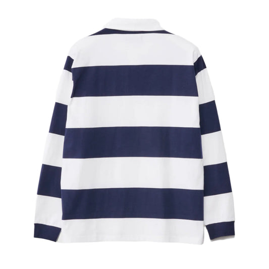 XLARGE XL Stripe Mens L/S Rugby Top - Navy