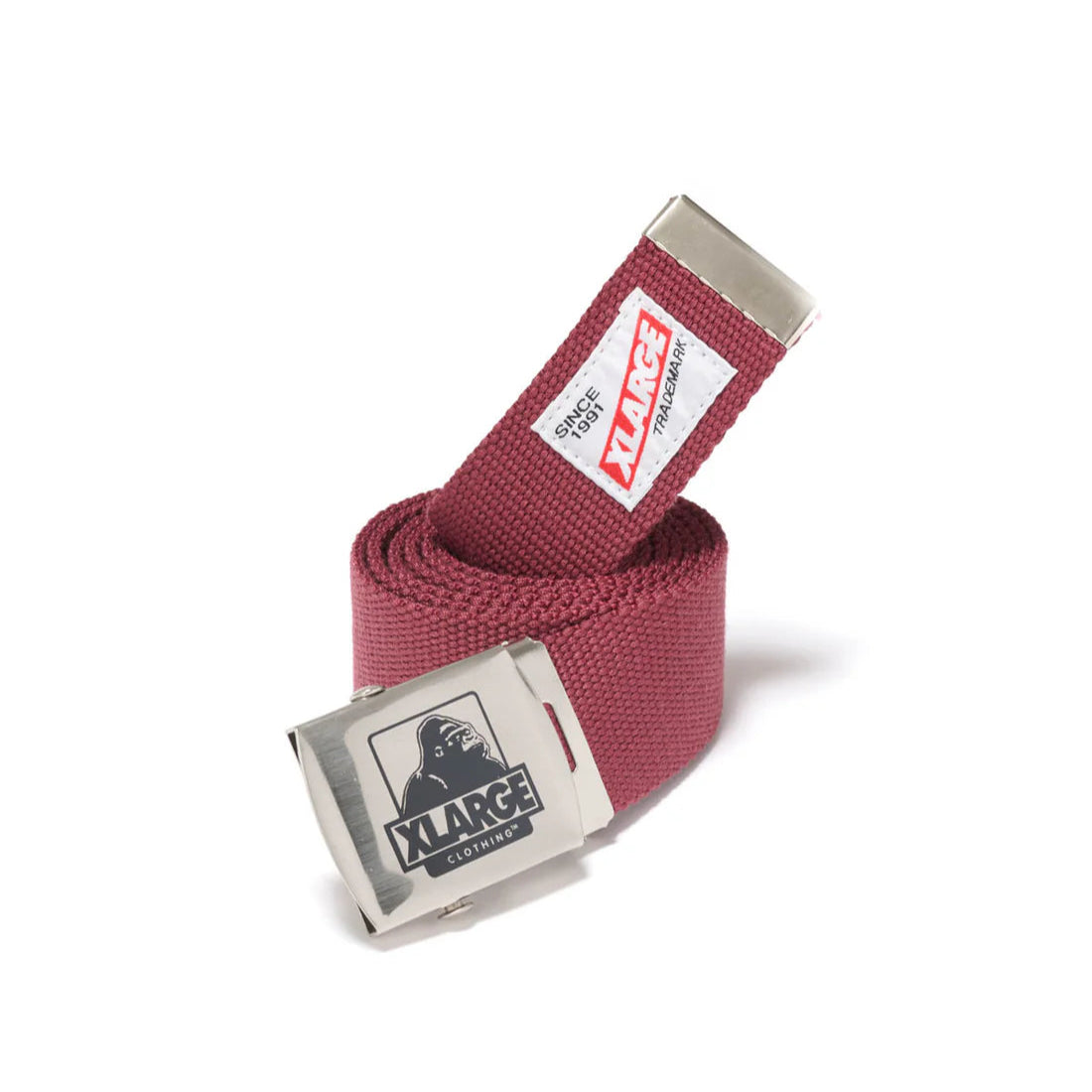 XLARGE Trademark Web Belt - Burgundy