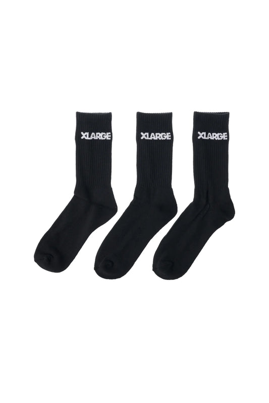 XLARGE 91 3pk Mens Socks - Black