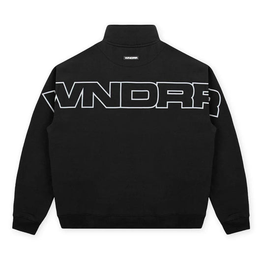 WNDRR Patron Quarter Zip Mens Crew - Black