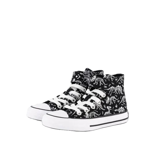 CONVERSE Chuck Taylor All Stars Dinos 1V Youth Hi Shoe - Black/White/White