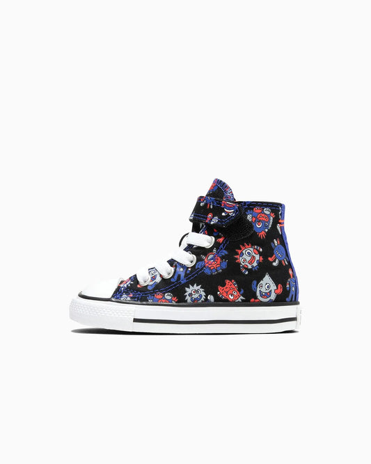CONVERSE Chuck Taylor All Star Monster Mashup 1v Infant Hi Shoe - Black/Blue Flame/White