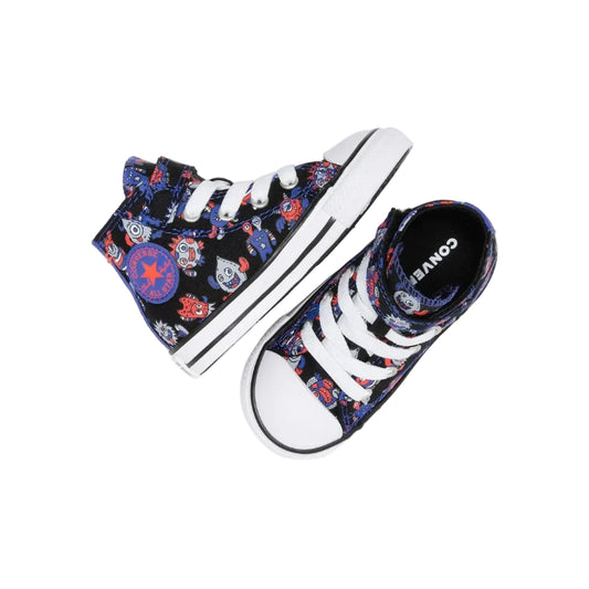 CONVERSE Chuck Taylor All Star Monster Mashup 1v Infant Hi Shoe - Black/Blue Flame/White