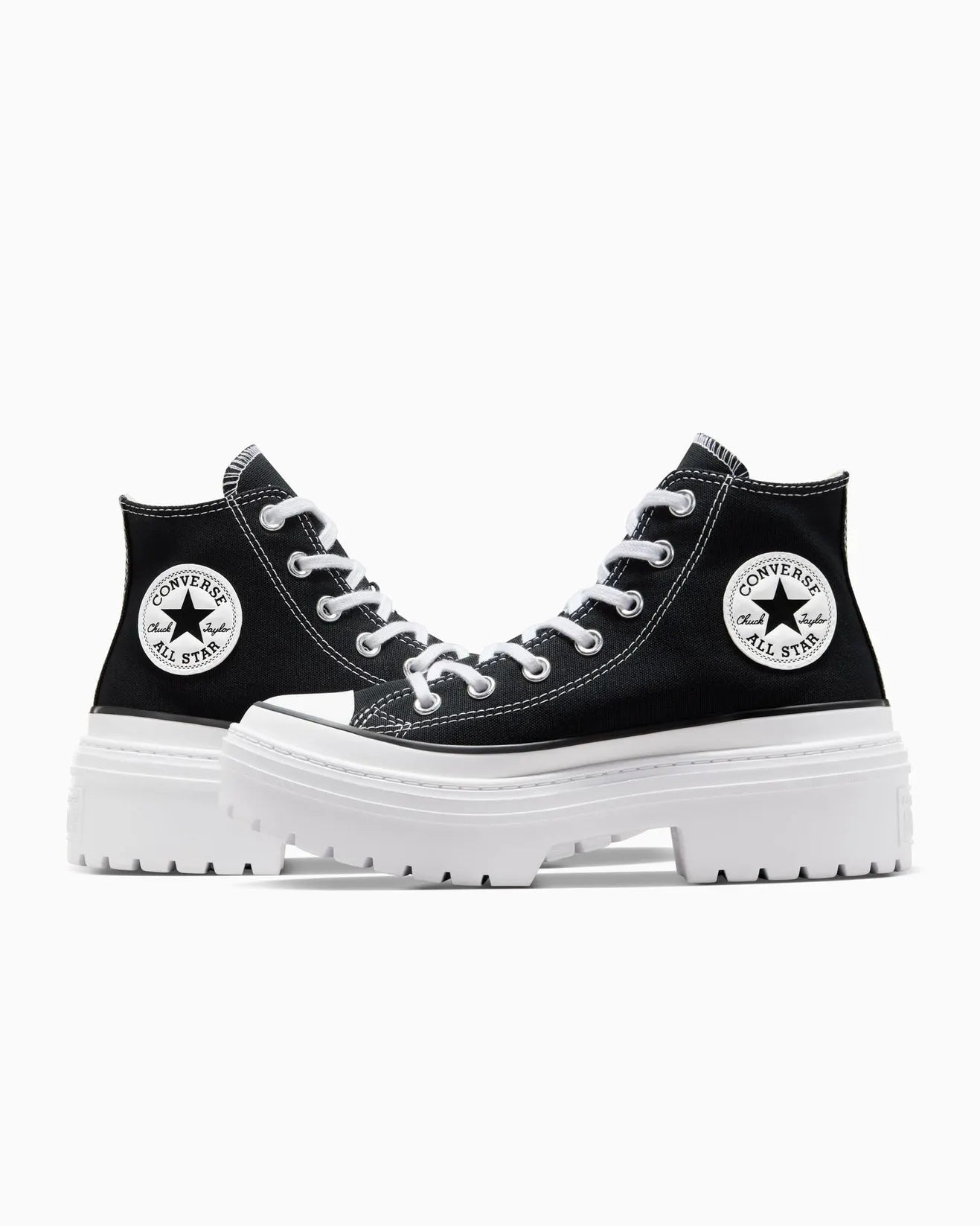 CONVERSE Chuck Taylor Lugged Heel Womens Hi Shoe - Black/White/Egret