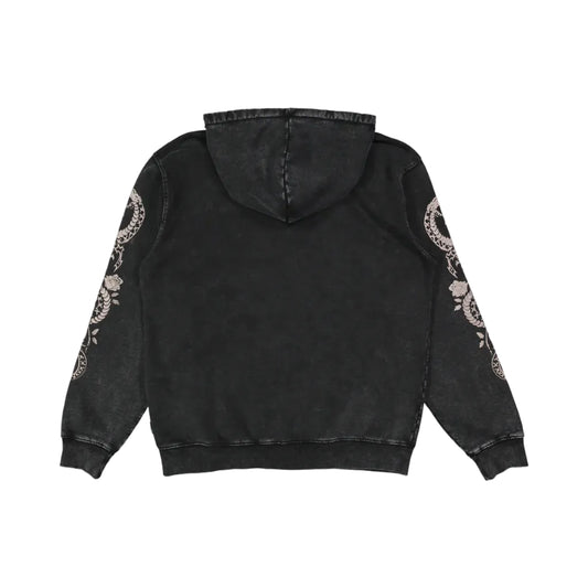 VOLCOM Die By The Stone Mens Zip Thru Hoodie - Light Acid Black