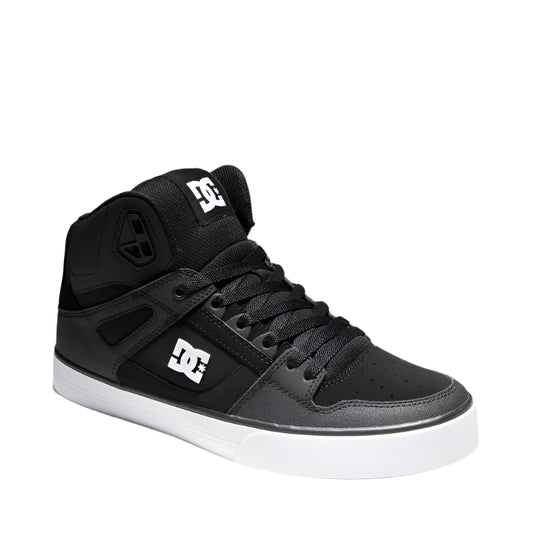DC Pure High-Top Mens Shoe - Black/Black/White