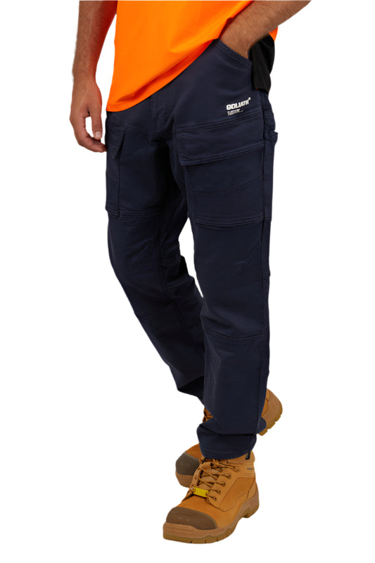 ST GOLIATH APW Non Cuffed Mens Pants - Navy