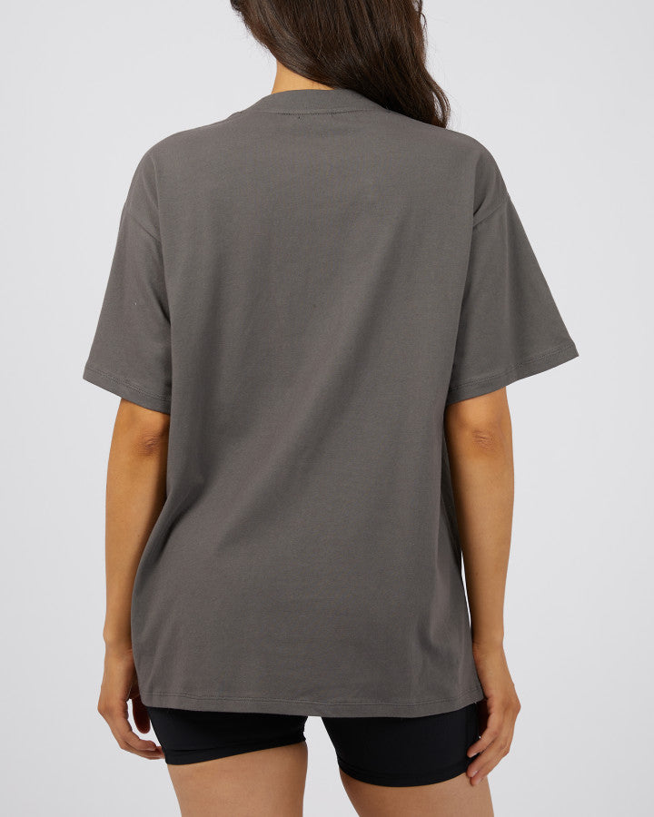 ALL ABOUT EVE Base Active Womens Tee - Charcoal