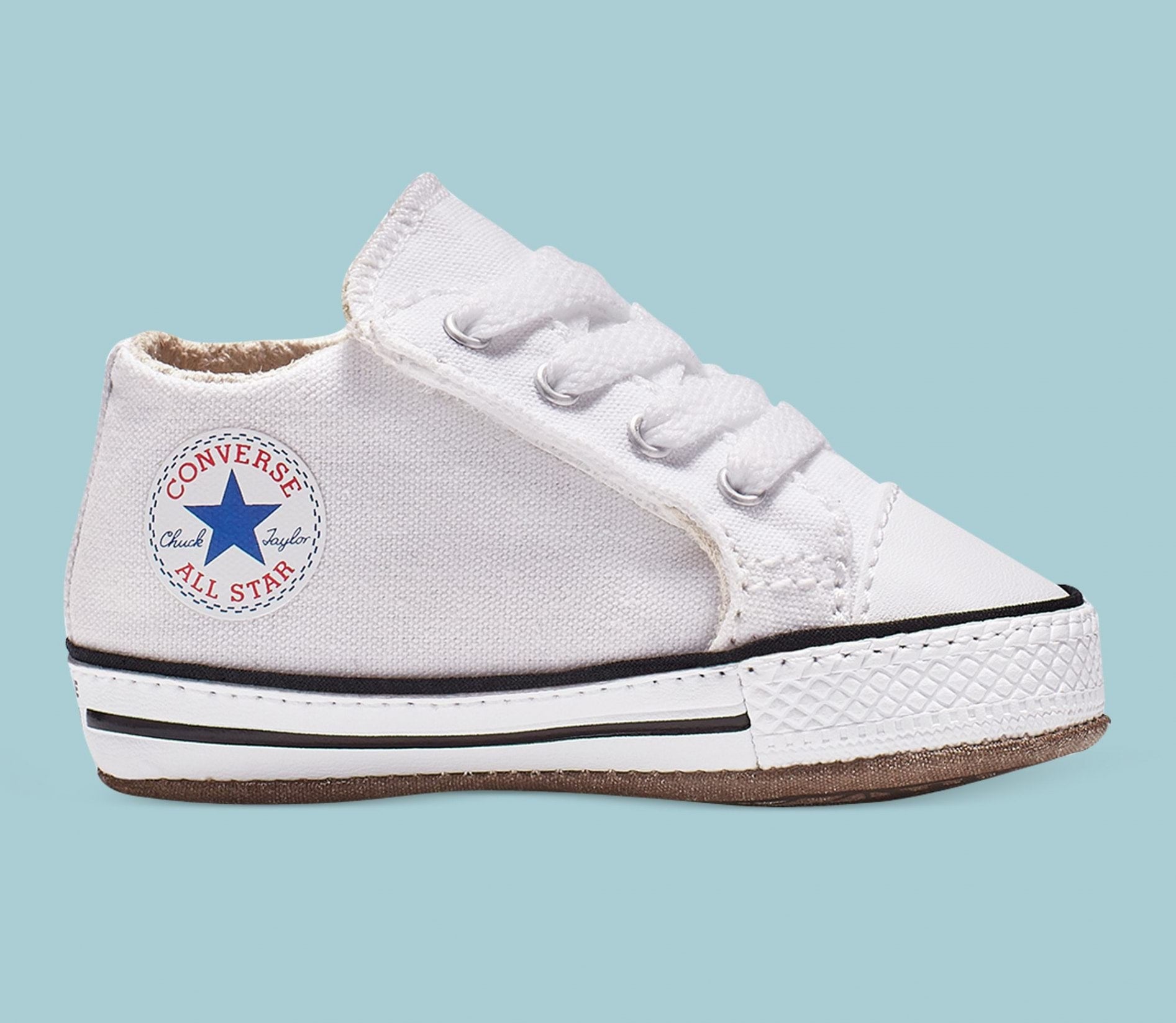 CONVERSE Chuck Taylor All Star Cribster Baby Mid Shoe White –