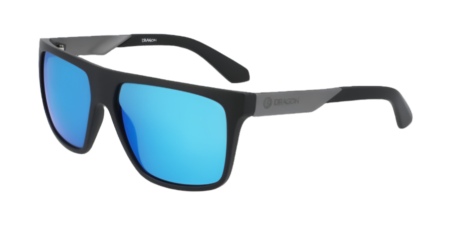 DRAGON Vinyl Sunglasses - Matte Black/LL Blue Ion